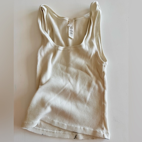 SKIMS Outfit Cream Tank Top and brown Ame Velour Leggings Set Small - Picture 9 of 9